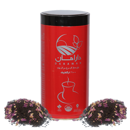 تصویر چای ارگانیک گل سرخ دارامان 450گرم
